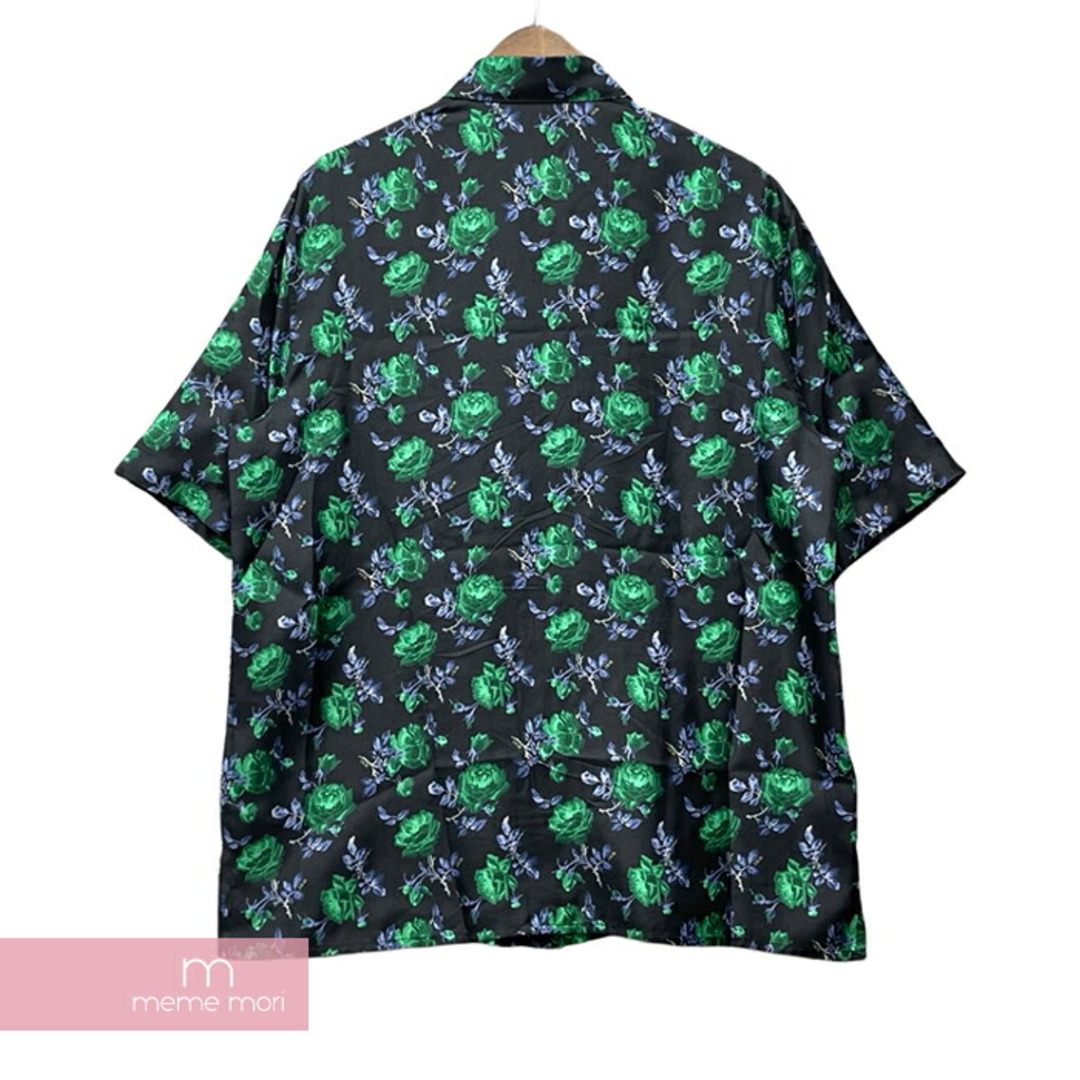 Dior(ディオール)のDior 2022SS Short Sleeve Shirt with Flower Print 193C545A5630 ディオール フラワーパターンショートスリーブシャツ 半袖 シルク 総柄 花柄 ブラック×グリーン サイズ40【230806】【中古-A】【me04】 メンズのトップス(シャツ)の商品写真