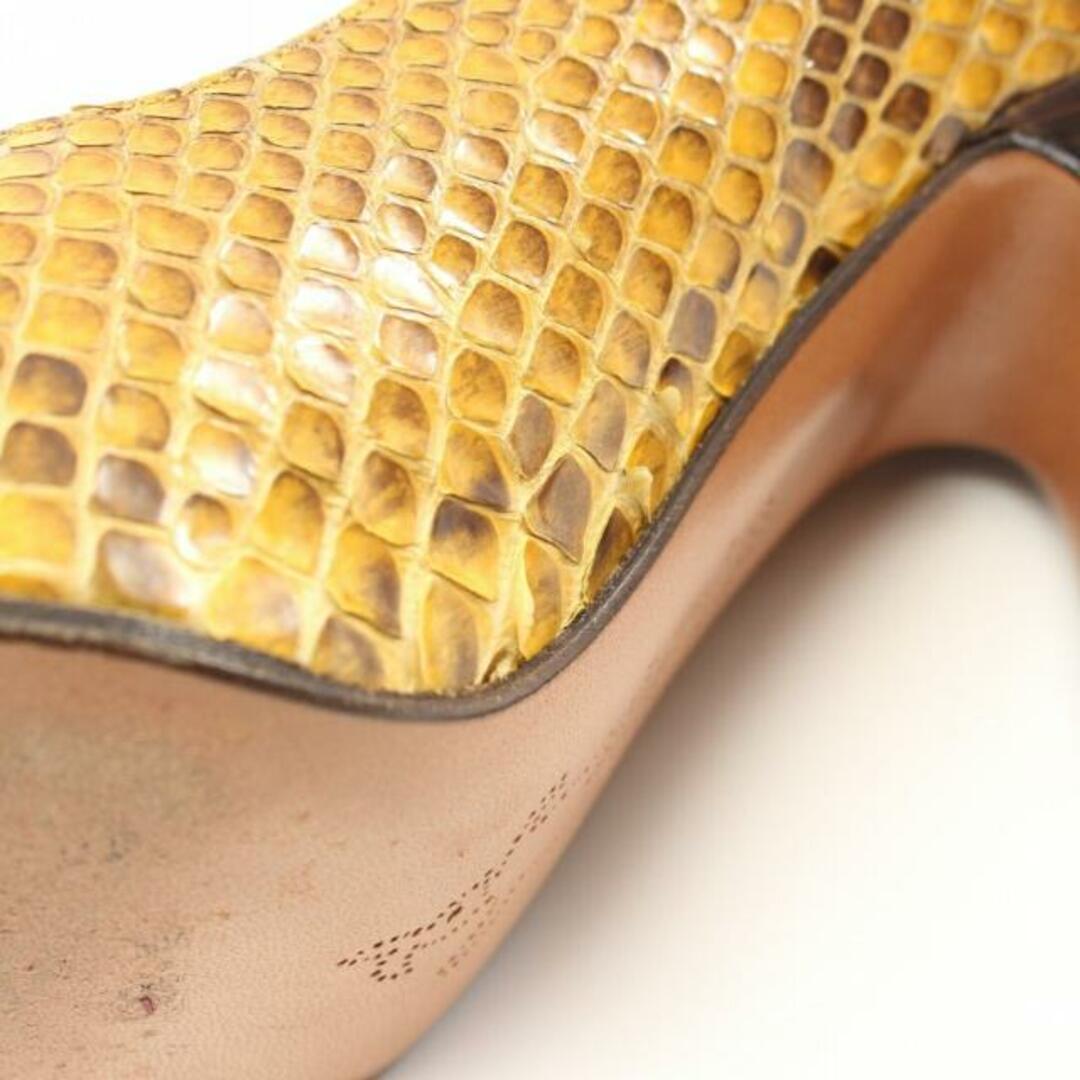 Marni(マルニ)の パンプス パイソン イエロー ダークブラウン レディースの靴/シューズ(ハイヒール/パンプス)の商品写真