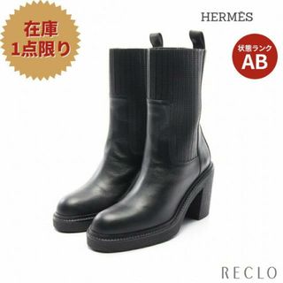 エルメス(Hermes)のドニア ショート ブーツ レザー ブラック(ブーツ)