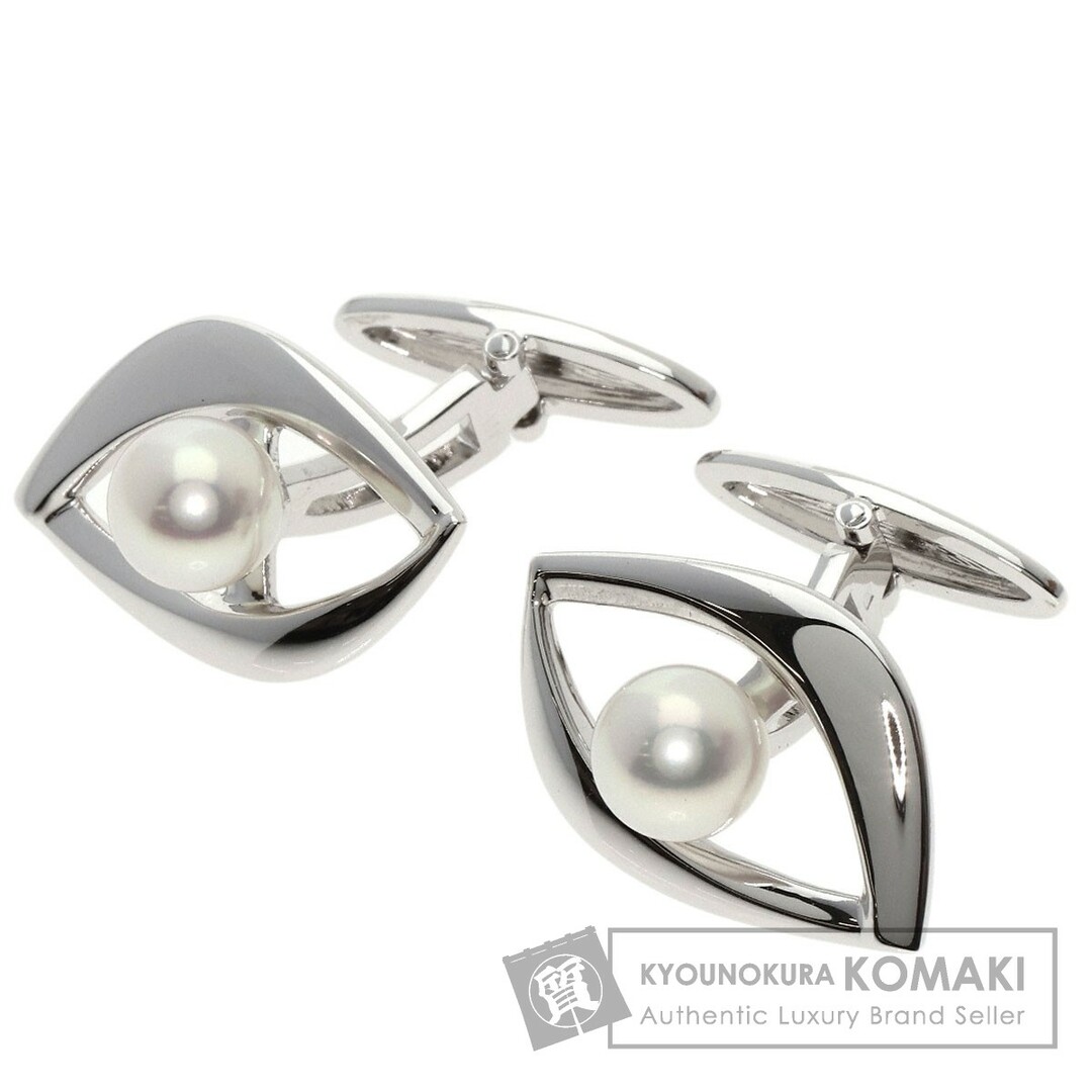 MIKIMOTO アコヤパール 真珠 カフス SV メンズ - カフリンクス