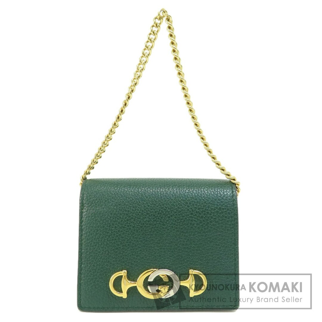 Gucci - GUCCI 570660 ズゥミ チェーンウォレット 二つ折り財布(小銭
