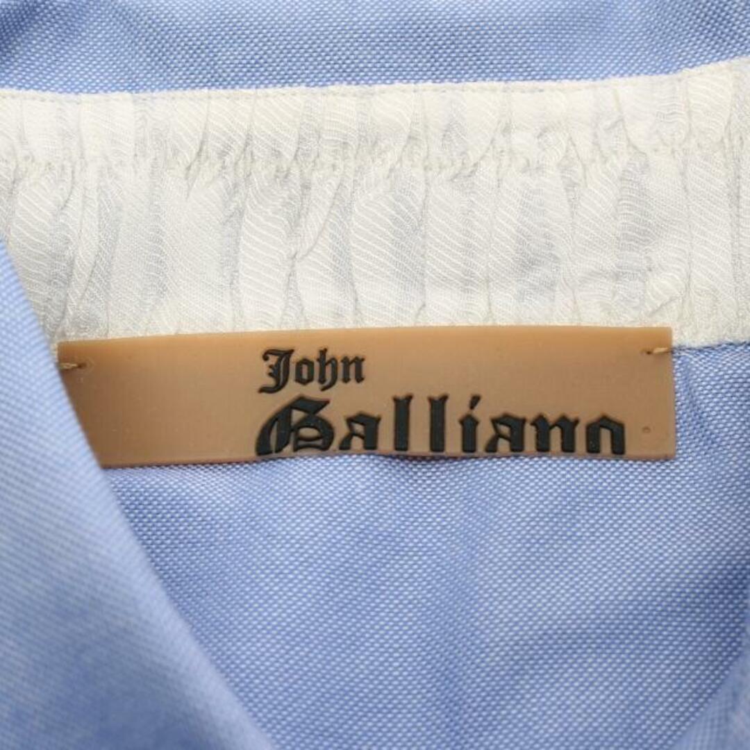 John Galliano(ジョンガリアーノ)の シャツ ライトブルー ポストカードプリント メンズのトップス(シャツ)の商品写真