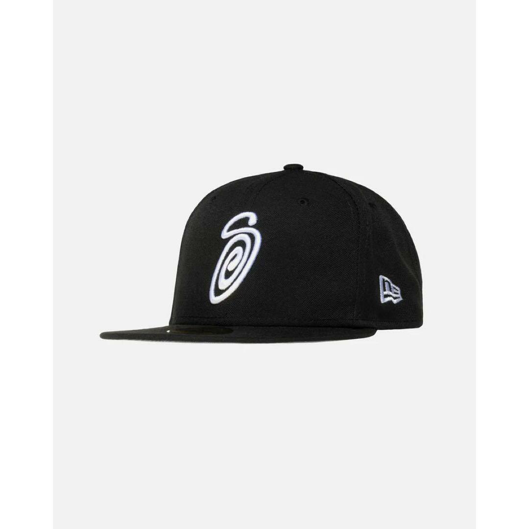 消費税無し CURLY S New 59FIFTY NEW ERA hat black fitted 7 1/2 帽子 ...