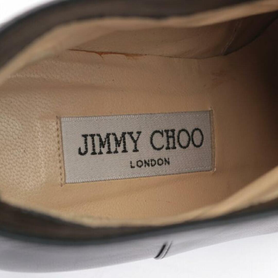 JIMMY CHOO(ジミーチュウ)の ブーティ レザー ブラック バックジップ レディースの靴/シューズ(ブーツ)の商品写真