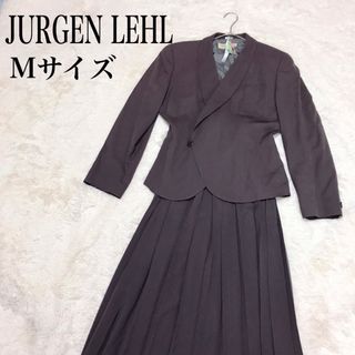 ヨーガンレール(Jurgen Lehl)の美品 JURGEN LEHL セットアップ プリーツパンツ ジャケット ブラウン(セット/コーデ)