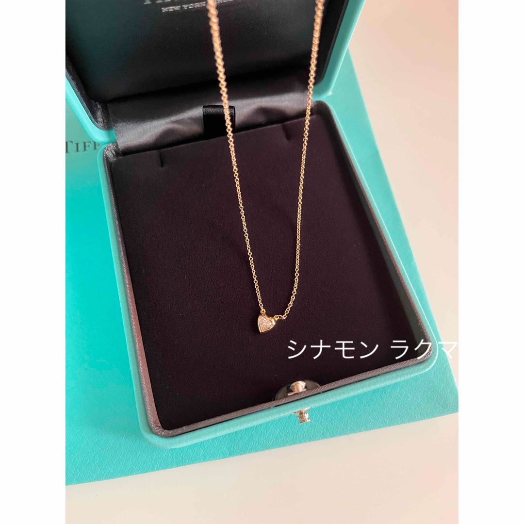 ティファニー バイザヤード ハートシェイプ ネックレス 18K ダイヤモンド