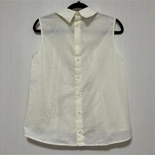 ユニクロ(UNIQLO)のUNIQLO✕MARNI】ユニクロ  ノースリーブ タックブラウス 美品【XS】(シャツ/ブラウス(半袖/袖なし))