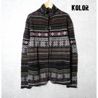 kolor - kolor 22AW ニット カーディガン ブラック サイズ3の通販 by