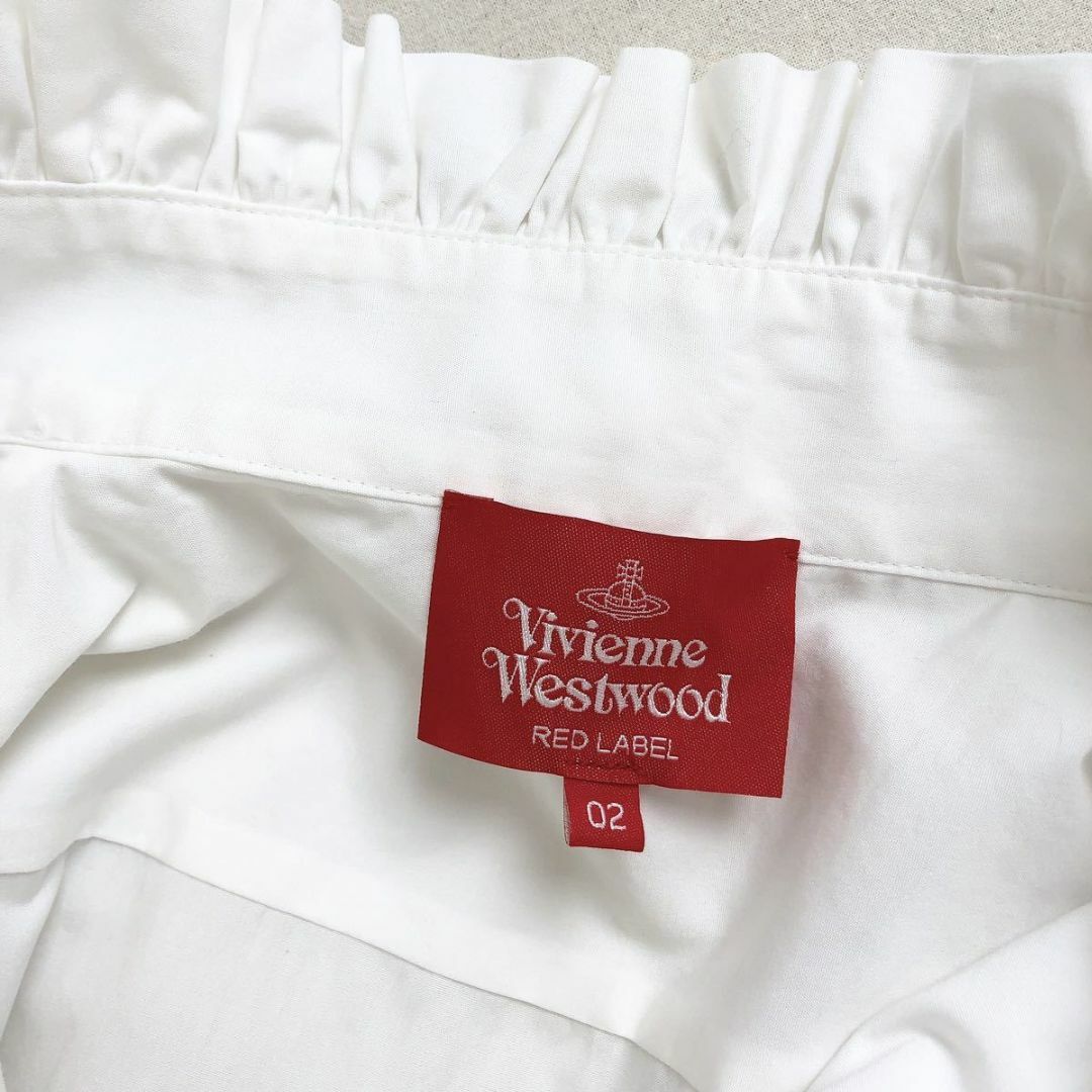 Vivienne Westwood(ヴィヴィアンウエストウッド)の[美品] ヴィヴィアンウエストウッド 長袖シャツ フリルボウ ブラウス レディースのトップス(シャツ/ブラウス(長袖/七分))の商品写真