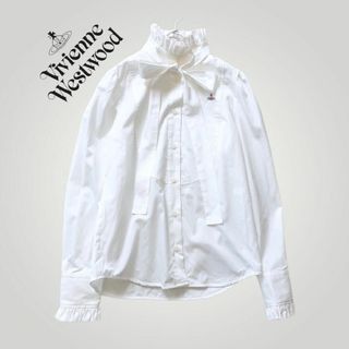 ヴィヴィアンウエストウッド(Vivienne Westwood)の[美品] ヴィヴィアンウエストウッド 長袖シャツ フリルボウ ブラウス(シャツ/ブラウス(長袖/七分))