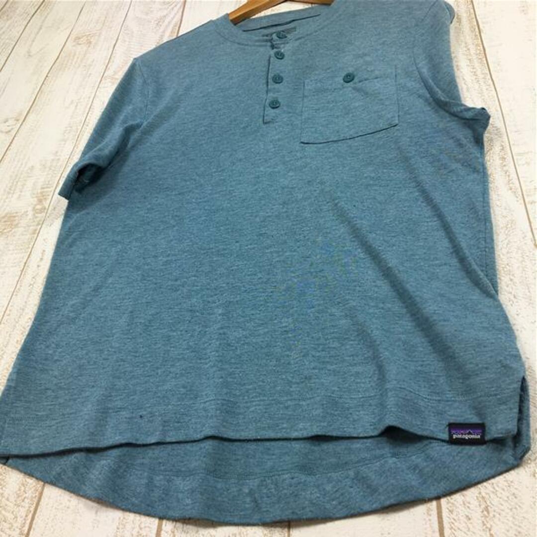 MENs XS  パタゴニア キャプリーン クール トレイル バイクヘンリー Cap Cool Trail Bike Henley PATAGONIA 24430 TATE ブルー系