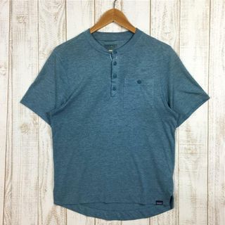 パタゴニア(patagonia)のMENs XS  パタゴニア キャプリーン クール トレイル バイクヘンリー Cap Cool Trail Bike Henley PATAGONIA 24430 TATE ブルー系(その他)