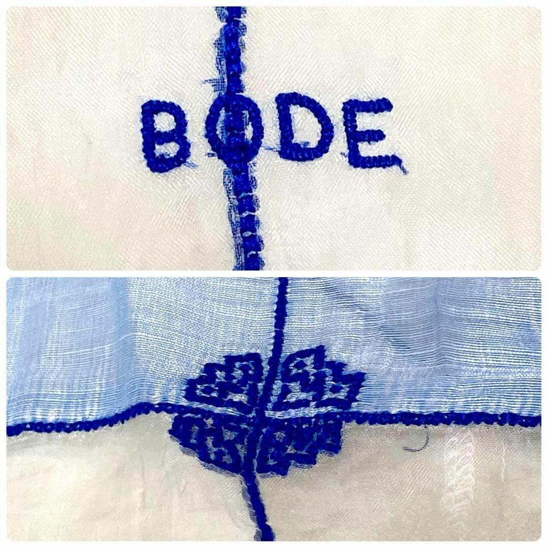 【超希少 新品】BODE NY シャツ　レース　シルク　L　ヴィンテージ　刺繍