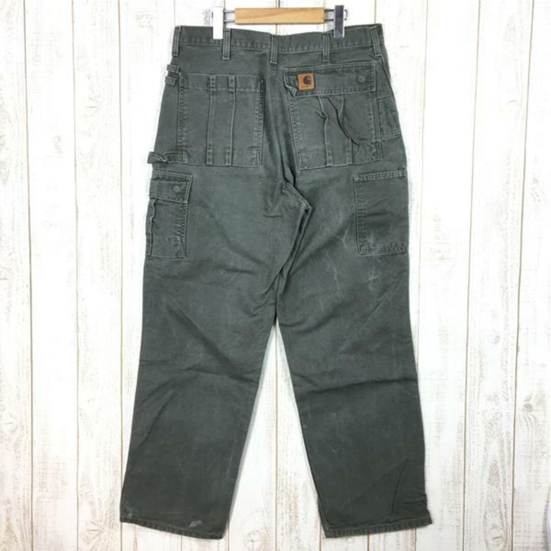 MENs W-34 L-32 カーハート ウォッシュド ダック ユーティリティ ツール パンツ Washed Duck Utility Tool  Pant ワークパンツ カーゴパンツ 生産終了モデル 入手困難 CARHARTT B112 MOS Moss Green グリーン系