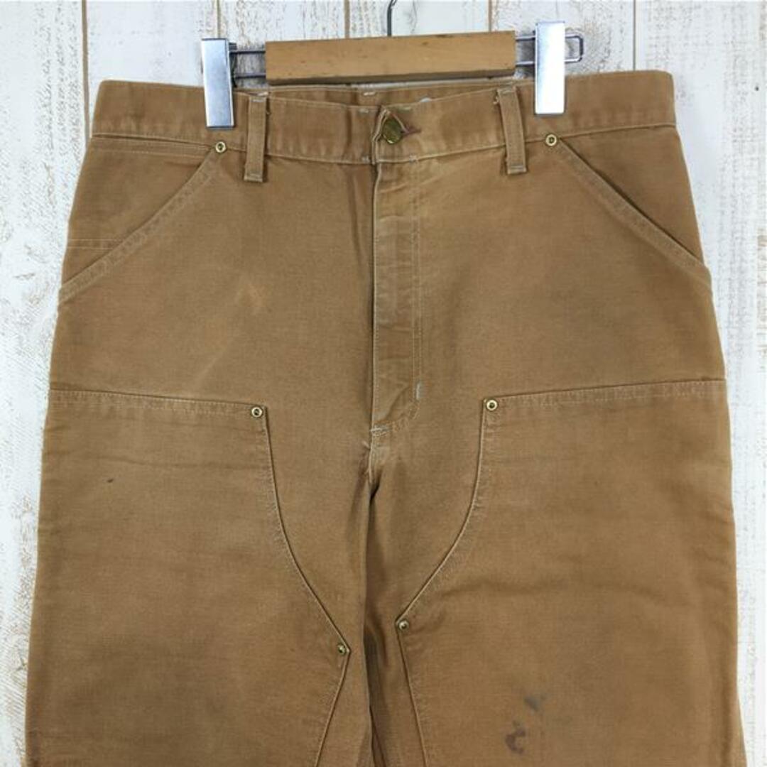 MENs W-32 L-30  カーハート ダブルフロント ダック ワークパンツ Double-Front Duck Work Pants カーペンターパンツ 入手困難 CARHARTT BRW Carhartt Brown ブラウン系