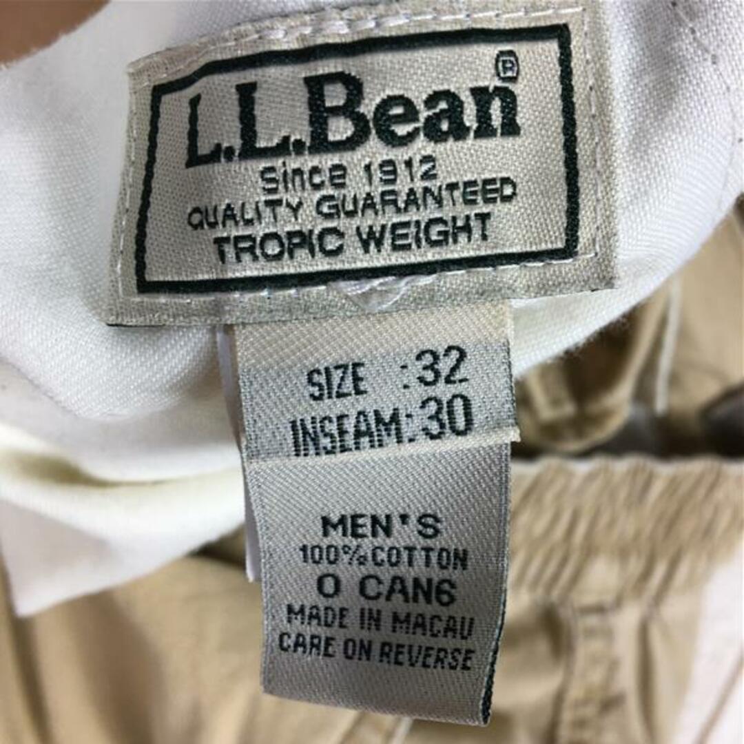 MENs W-32 L-30  エルエルビーン コットン カーゴ パンツ Cotton Cargo Pants LLBEAN 0CAN6 ベージュ系