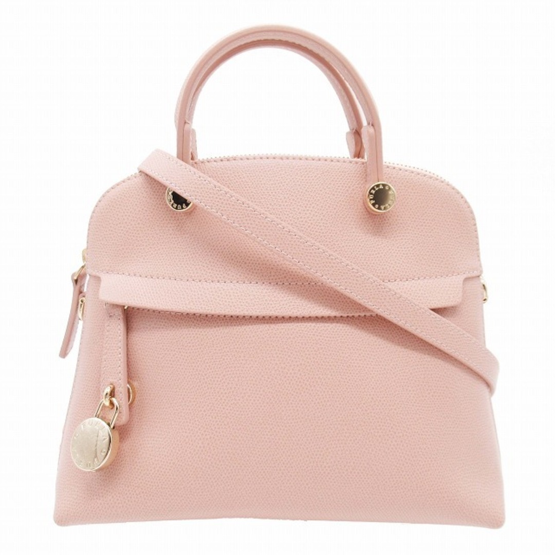 美品 フルラ パイパー 2WAY ミニサイズ ハンドバッグ ショルダーバッグ
