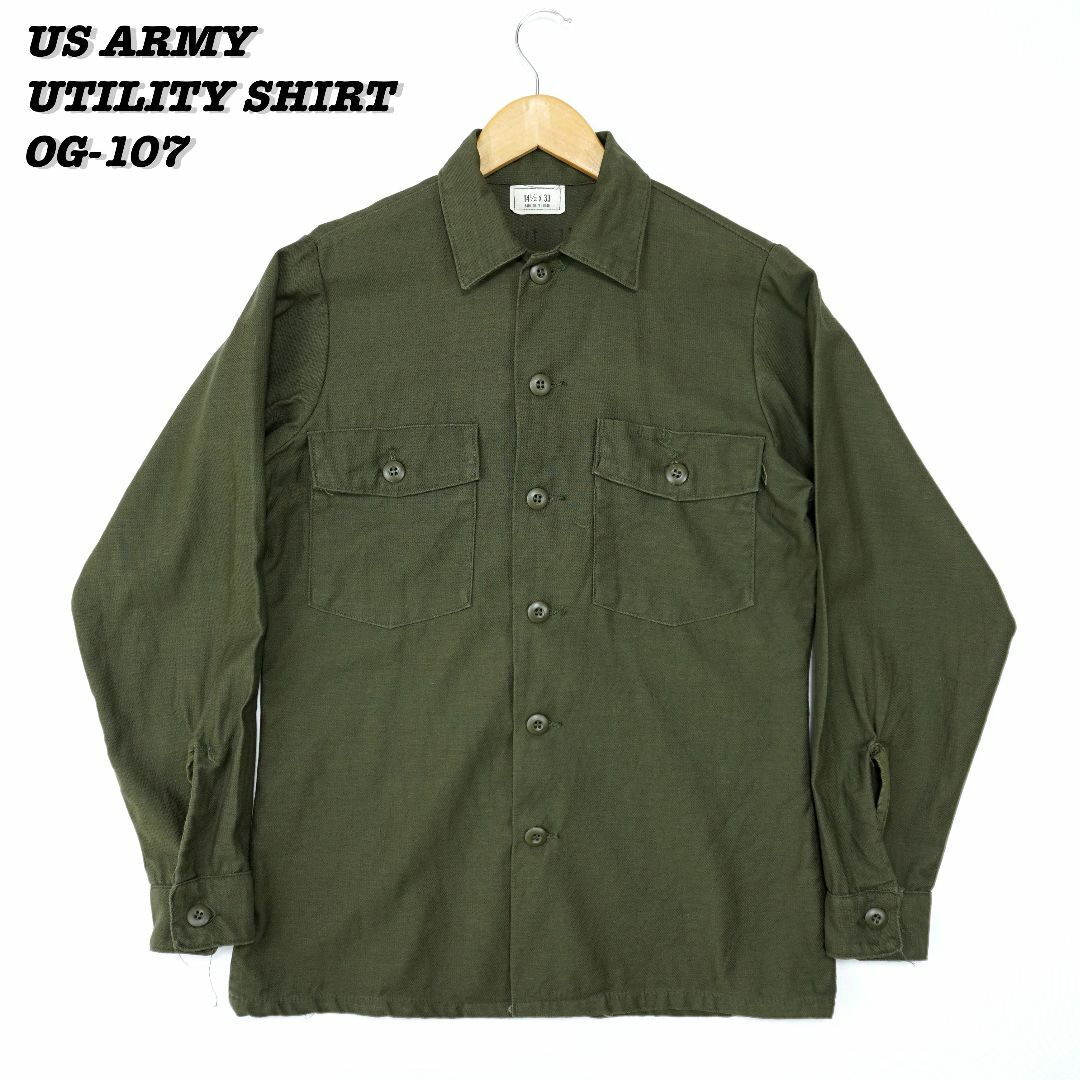 シャツUS ARMY UTILITY SHIRT OG-107 1976s 14.5