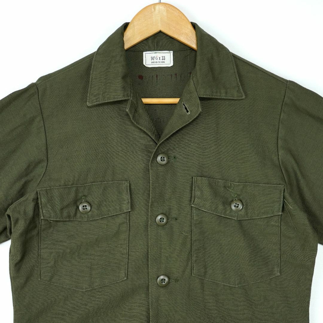 シャツUS ARMY UTILITY SHIRT OG-107 1976s 14.5