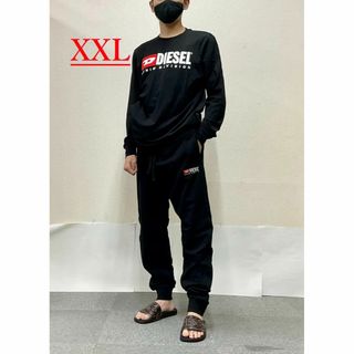 ディーゼル(DIESEL)のディーゼル　セットアップ 20A23　XXLサイズ　ブラック　新品　A03758(スウェット)