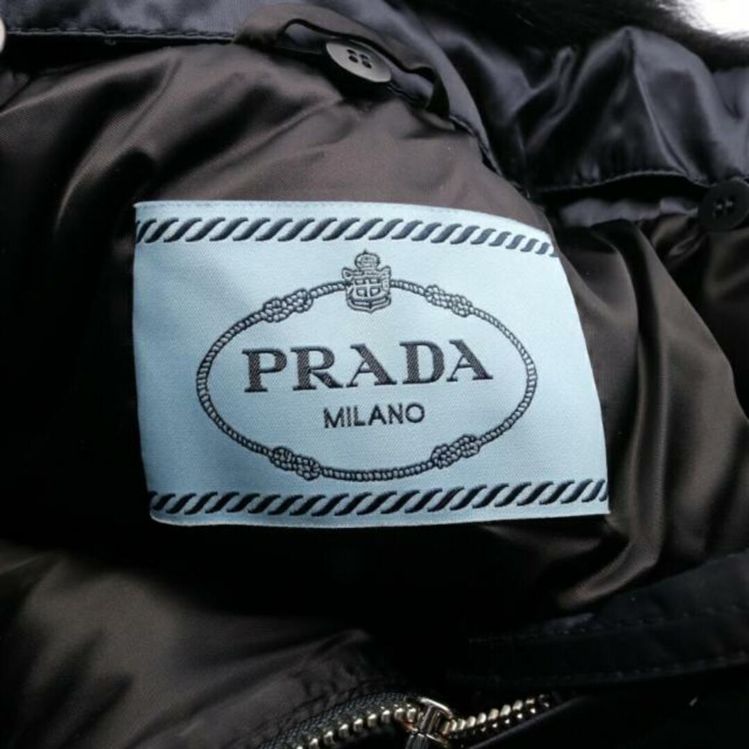 PRADA(プラダ)の ダウンコート ネイビー 三角プレート レディースのジャケット/アウター(ダウンコート)の商品写真