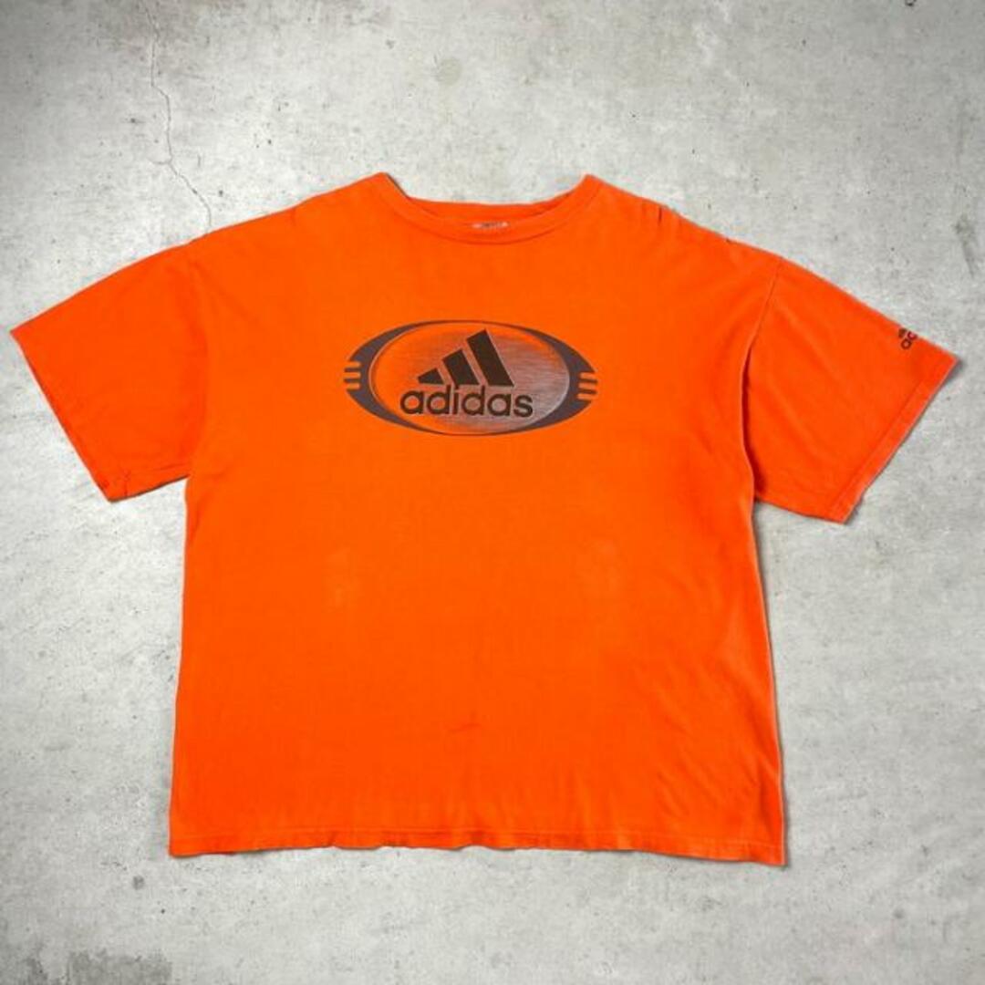 90s USA製 adidasアディダス パフォーマンス　ビッグロゴ　Tシャツ