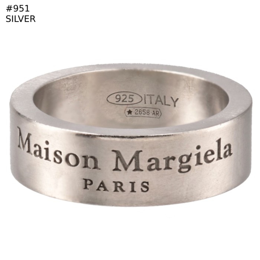 メゾン マルジェラ MAISON MARGIELA リング ミディアム 指輪 ロゴ シルバー925 SM1UQ0081 SV0158