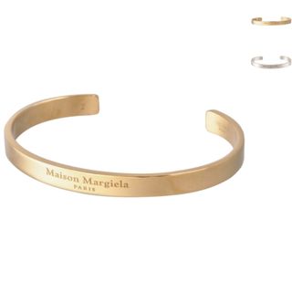 【新品未使用】 Maison Margiela メゾン マルジェラ ブレスレット アクセサリー Logo cuff ロゴカフ シルバー SM1UY0066SV0158 【01/PALLADIO BURATTATO】