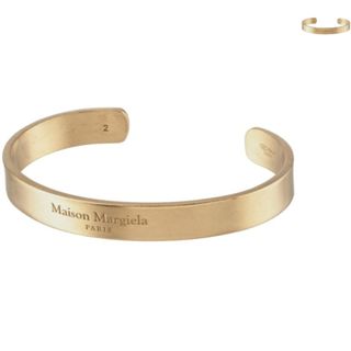 【新品未使用】 Maison Margiela メゾン マルジェラ ブレスレット アクセサリー Logo cuff ロゴカフ シルバー SM1UY0064SV0158 【06/PALLADIO BURATTATO】