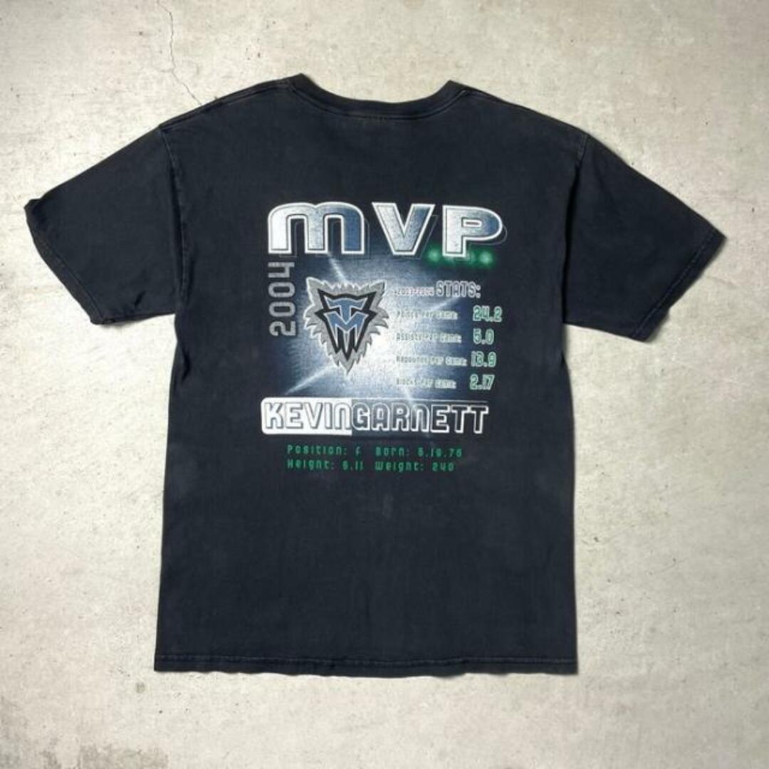 00年代 NBA KEVIN GARNETT MVP 2004 プリント Tシャツ  メンズL 4