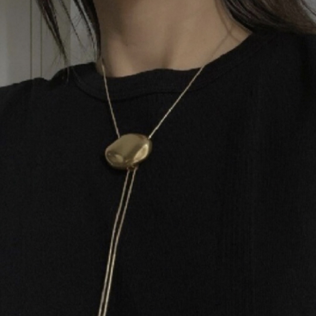 Ameri VINTAGE(アメリヴィンテージ)の2WAY STONE LIKE SLIDE CHAIN NECKLACE レディースのアクセサリー(ネックレス)の商品写真