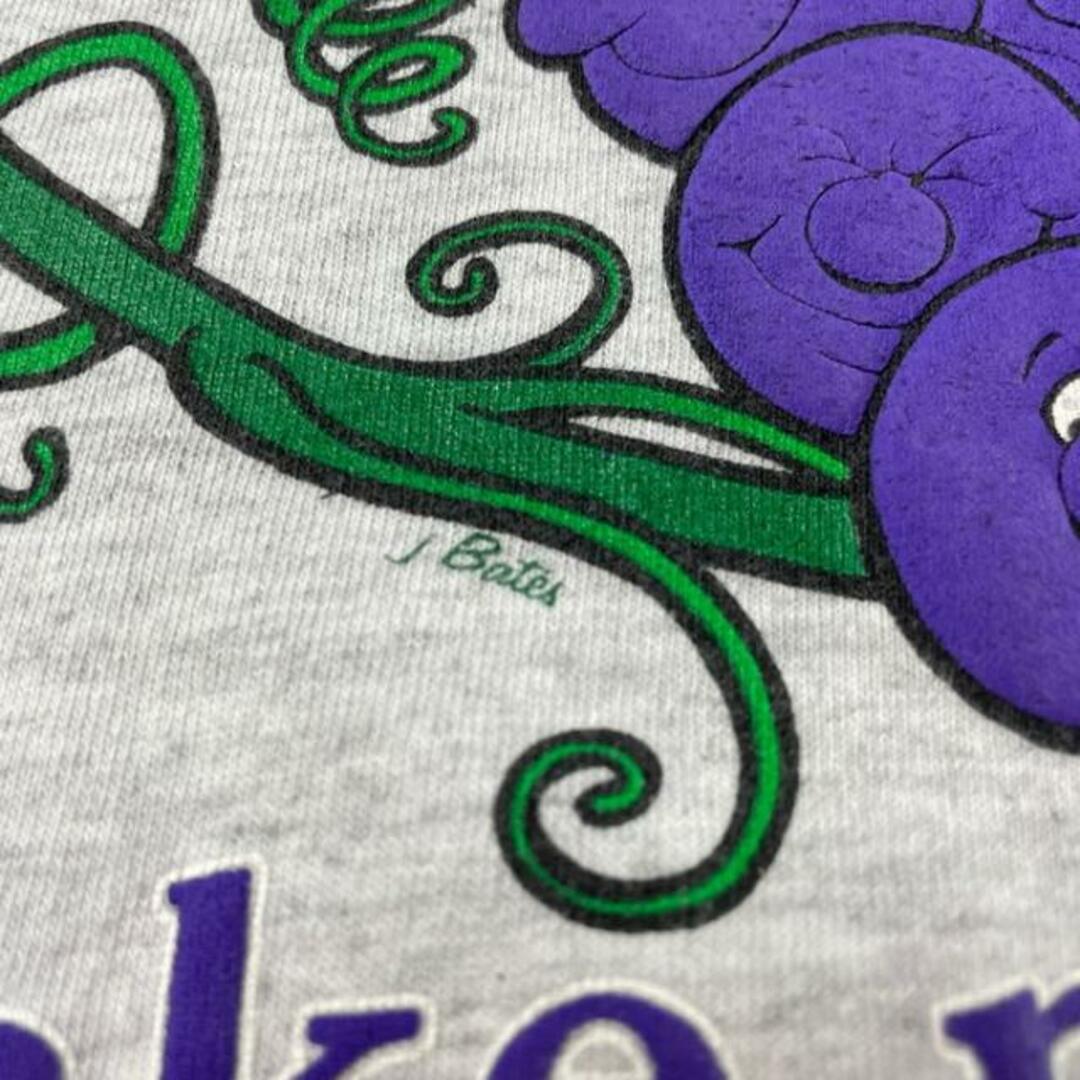 90年代 Horton Vineyards ブドウ キャラクター 企業ロゴ アドバタイジング プリントTシャツ メンズL