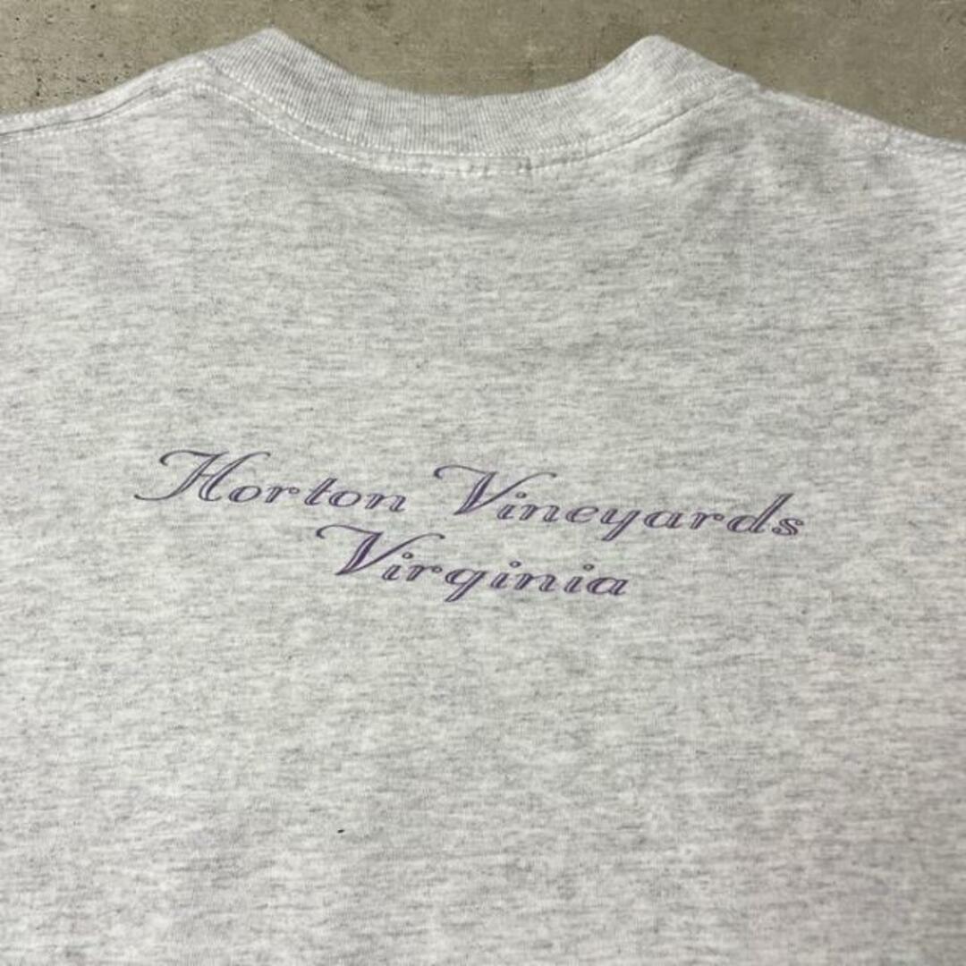 90年代 Horton Vineyards ブドウ キャラクター 企業ロゴ アドバタイジング プリントTシャツ メンズL