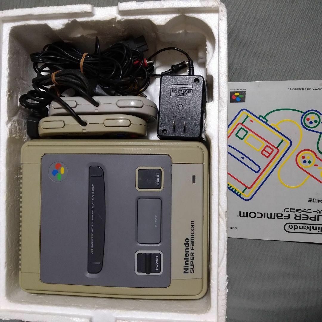 スーパーファミコン　本体＋付属品　人気タイトル説明書付き　すぐに遊べるセット！家庭用ゲーム機本体