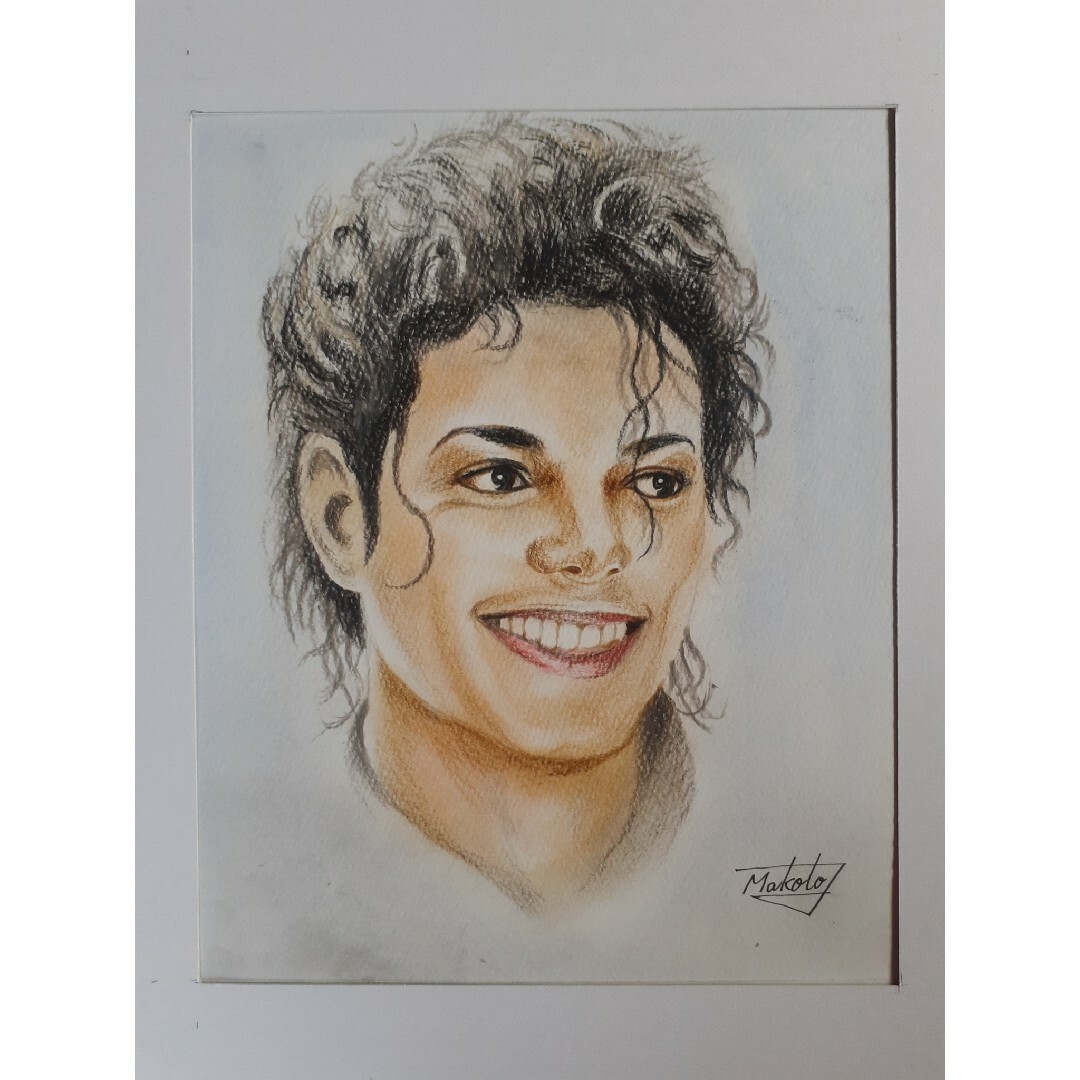 色鉛筆画 Michael Jacksonの通販 by 「工房和み」 ハンドメイド工房