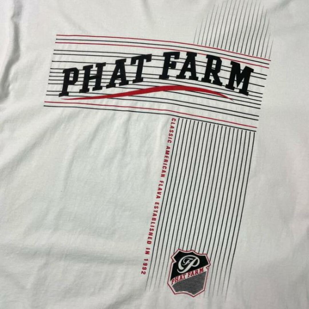 〜00年代 USA製 PHAT FARM ファットファーム ロゴプリントTシャツ メンズ2XL