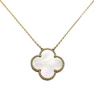 ヴァンクリーフアンドアーペル(Van Cleef & Arpels)の【限定価格】Van Cleef & Arpels ヴァンクリーフ＆アーペル ネックレス マジックアルハンブラ 18金 750 シェル ジュエリー アクセサリー K18ゴールド    マザーオブパール ホワイト 白 ゴールド金具 レディース 約10.3g 定番【中古品】(ネックレス)