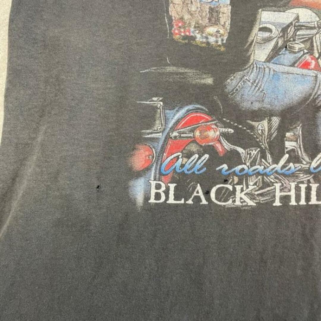 90年代 襤褸 STURGIS BLACK HILLS RALLY サンフェード 両面プリント カットオフ  Tシャツ メンズXL 7