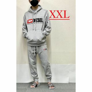 ディーゼル(DIESEL)のディーゼル　セットアップ 21B23　グレー　XXLサイズ　新品　A03757(パーカー)