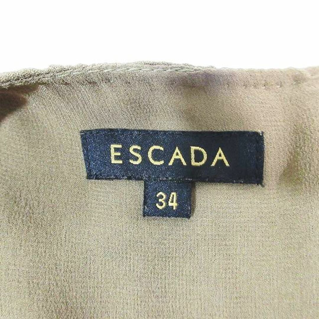 ESCADA(エスカーダ)のエスカーダ ESCADA ワンピース 膝丈 ミモレ ノースリーブ クルーネック  レディースのワンピース(ひざ丈ワンピース)の商品写真