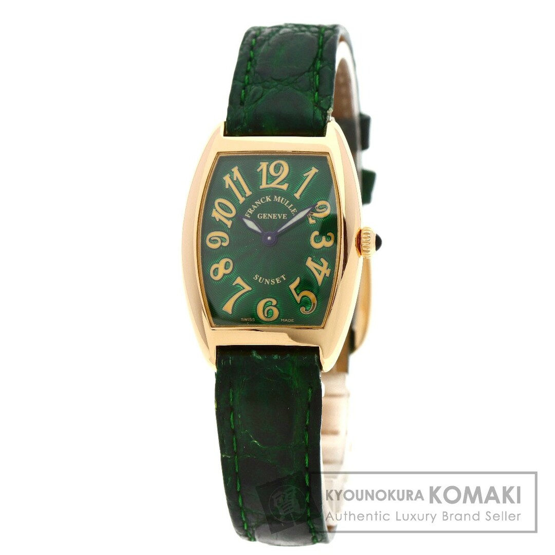 FRANCK MULLER(フランクミュラー)のFRANCK MULLER 1752 QZ SUN トノウ カーベックス 腕時計 K18PG 革 レディース レディースのファッション小物(腕時計)の商品写真