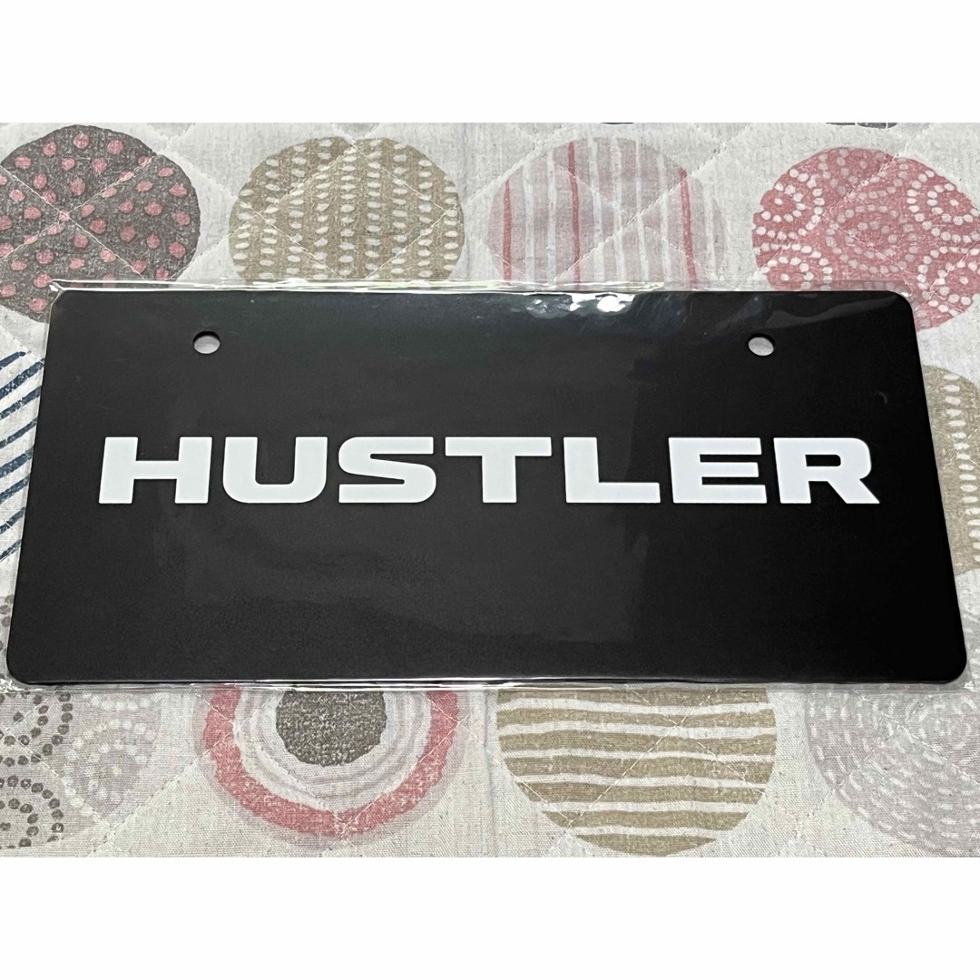 スズキ HUSTLER ハスラー ナンバープレート 飾りプレート 2枚セット