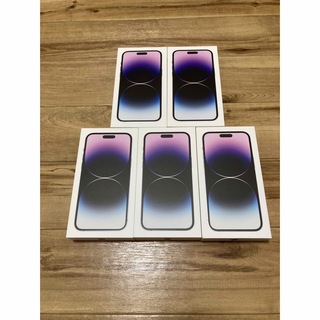 アイフォーン(iPhone)の5台 新品未開封 iPhone 14 Pro Max256GB 銀3台　黒2台(スマートフォン本体)