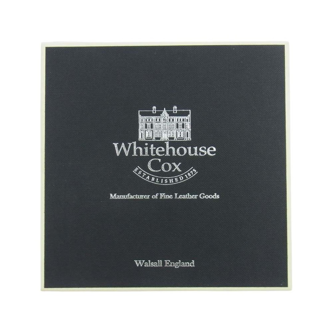 WHITE HOUSE COX ホワイトハウスコックス 二つ折り財布 S8772 英国製 INDIVIDUAL COLLECTION NOTE CASE カーフレザー ハーフベジタブルタンニング ノートケース 二つ折り財布 ブラック系【美品】 6