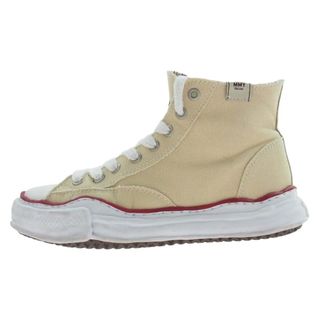 ミハラヤスヒロ(MIHARAYASUHIRO)のMIHARA YASUHIRO ミハラヤスヒロ スニーカー A04FW728 PETERSON Original sole canvas hicut sneaker ピーターソン キャンバス ハイカット スニーカー ベージュ系 44【中古】(スニーカー)