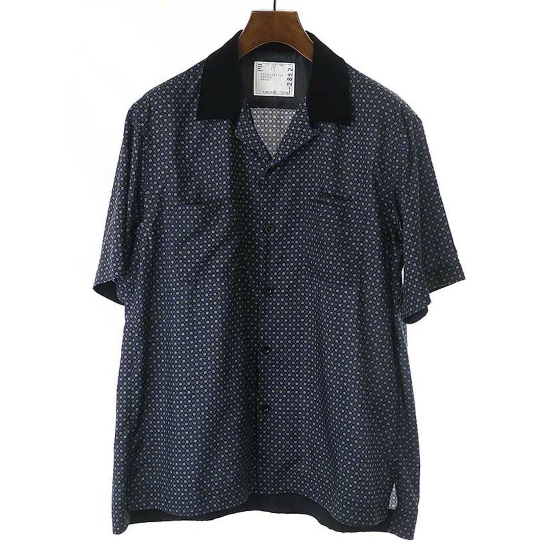 sacai サカイ 22SS KOMON PRINT SHIRT 小紋柄シャツ