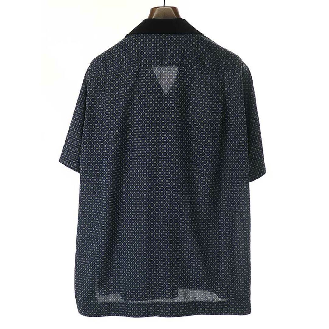 お値下げ［sacai] Komon Print Shirt ネイビー