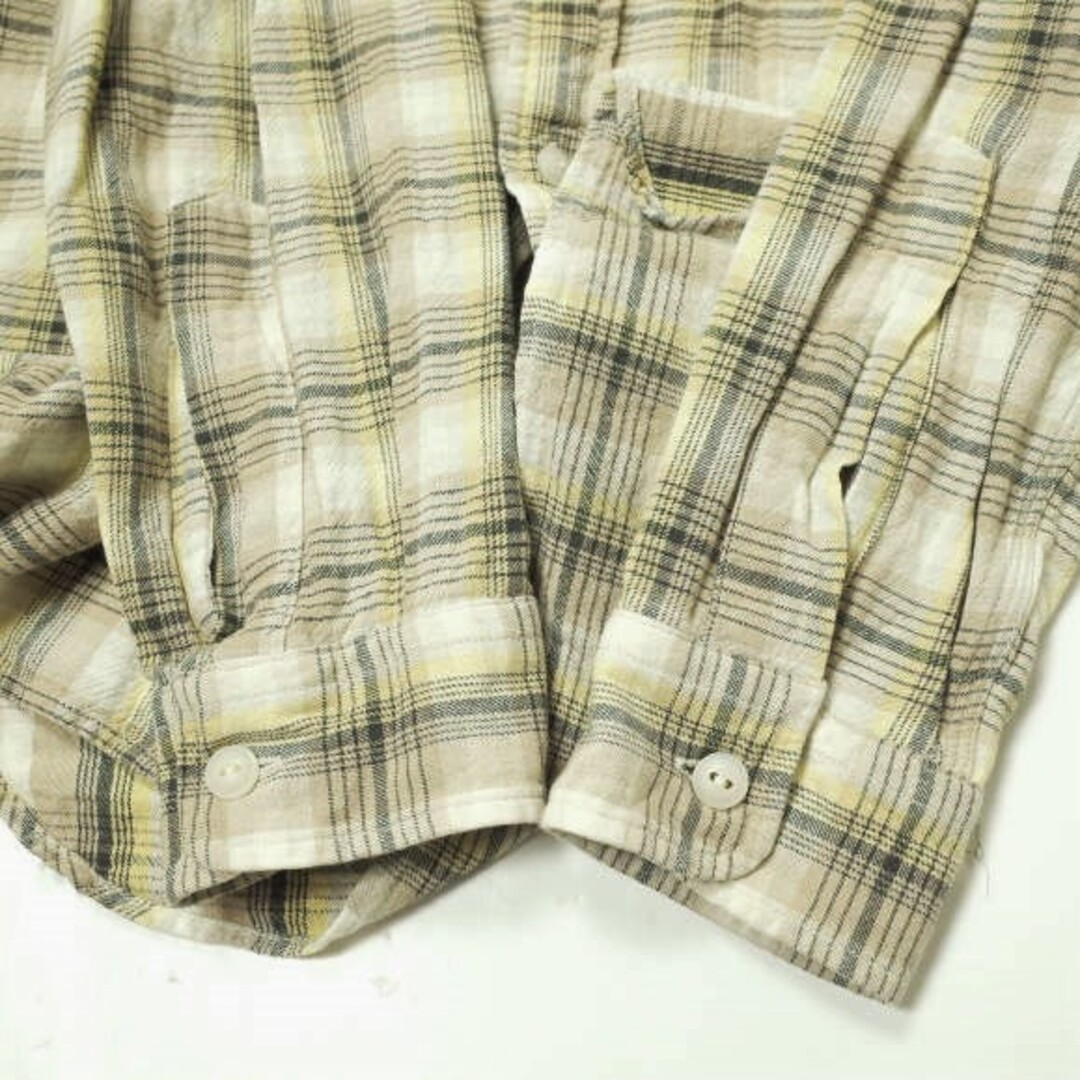 RRL(ダブルアールエル)のRRL ダブルアールエル 22AW Tartan Plaid Twill Work Shirts プラッドツイルワークシャツ 782871189001 S BEIGE Double RL 長袖 タータンチェック トップス【中古】【RRL】 メンズのトップス(シャツ)の商品写真