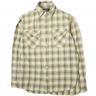 ダブルアールエル(RRL)のRRL ダブルアールエル 22AW Tartan Plaid Twill Work Shirts プラッドツイルワークシャツ 782871189001 S BEIGE Double RL 長袖 タータンチェック トップス【中古】【RRL】(シャツ)