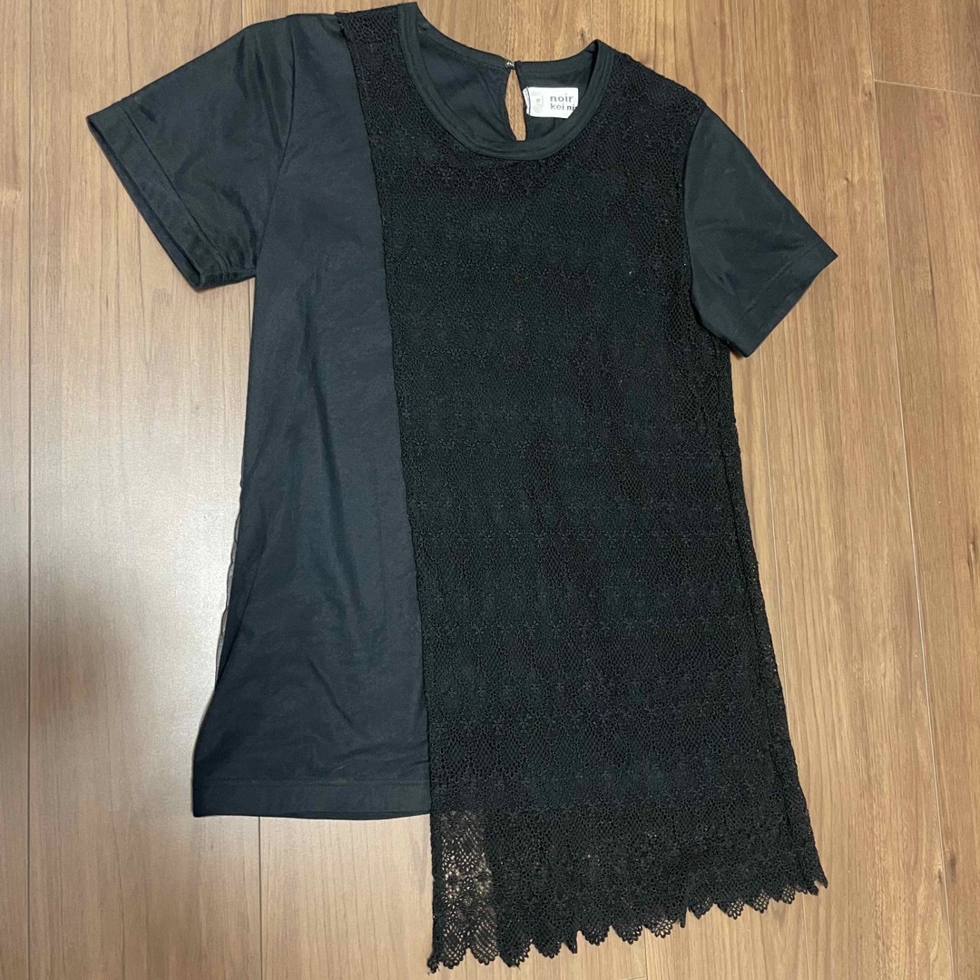 ノワールケイニノミヤ　刺繍チュールTシャツ